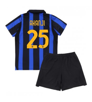 Inter Milan Manuel Akanji #25 Replika Hemmatröja Barn 2026-27 Kortärmad (+ Korta byxor)